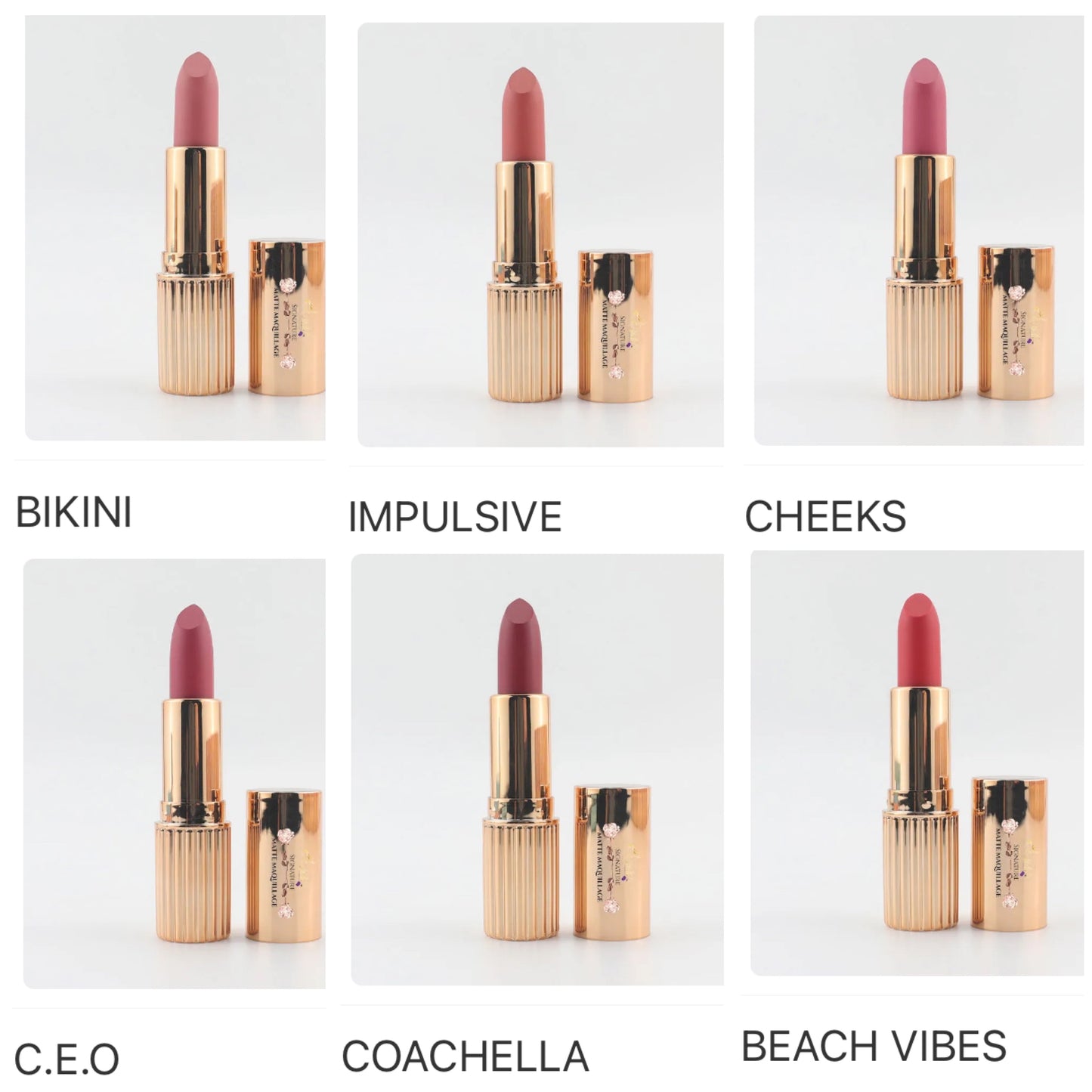 SIGNATURE NU’NUDES & BERRIES VELVET MATTE LIPSTICKS