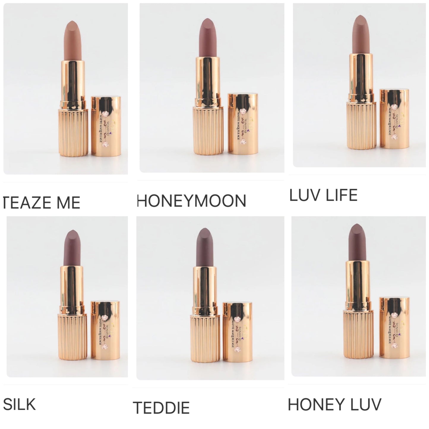 SIGNATURE NU’NUDES & BERRIES VELVET MATTE LIPSTICKS