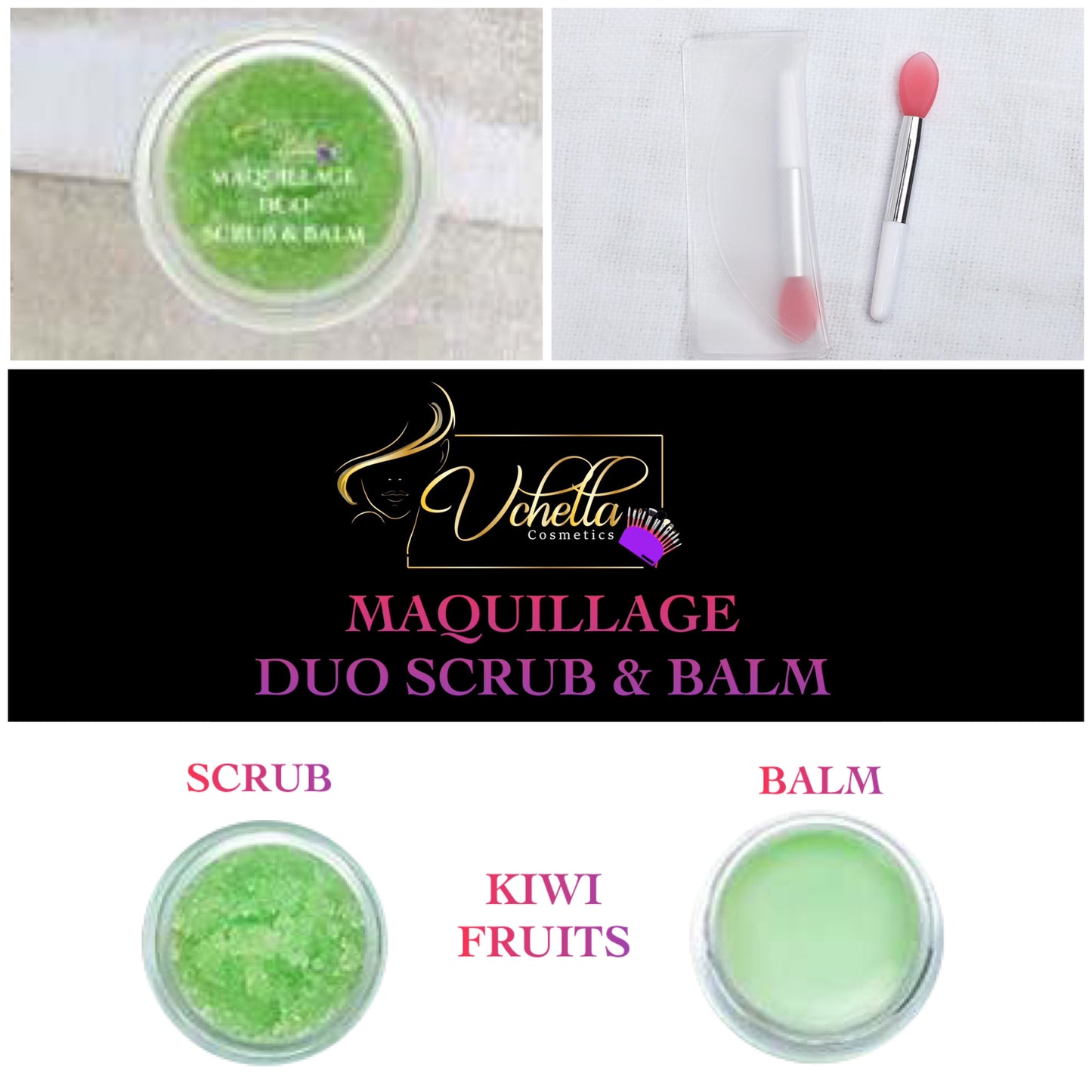 MAQUILLAGE DUO LIP SCRUB & LIP BALM