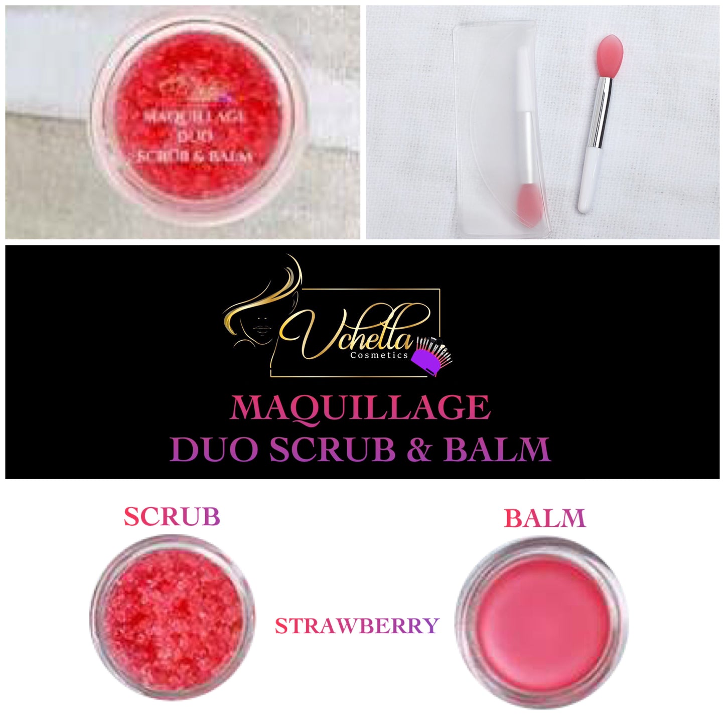 MAQUILLAGE DUO LIP SCRUB & LIP BALM