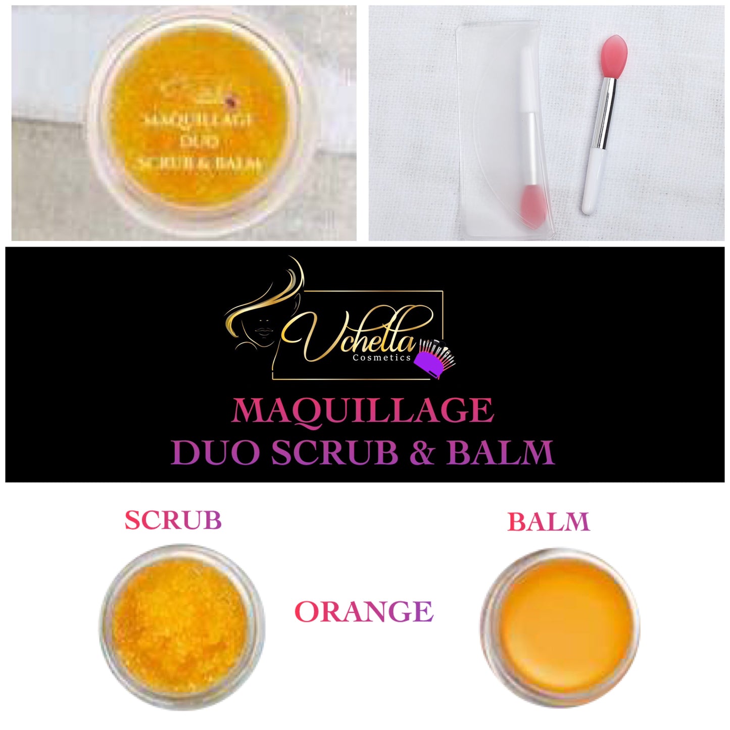 MAQUILLAGE DUO LIP SCRUB & LIP BALM