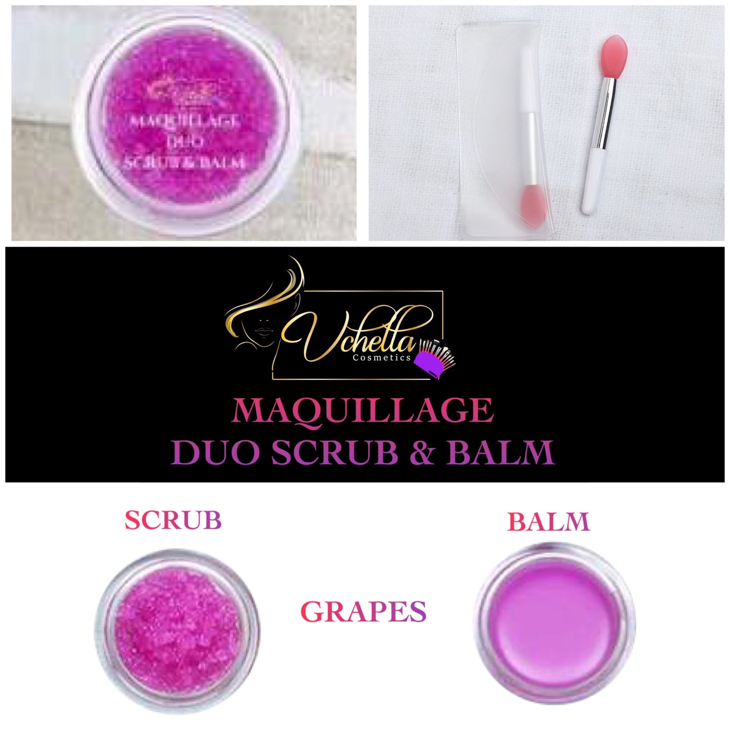 MAQUILLAGE DUO LIP SCRUB & LIP BALM