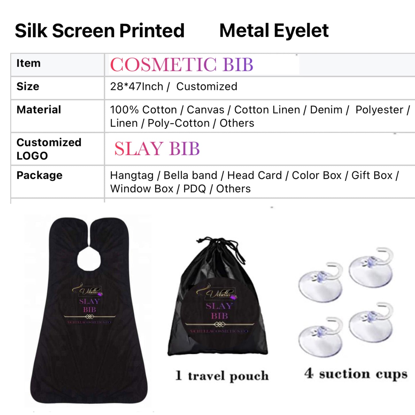COSMETIC SLAY BIB