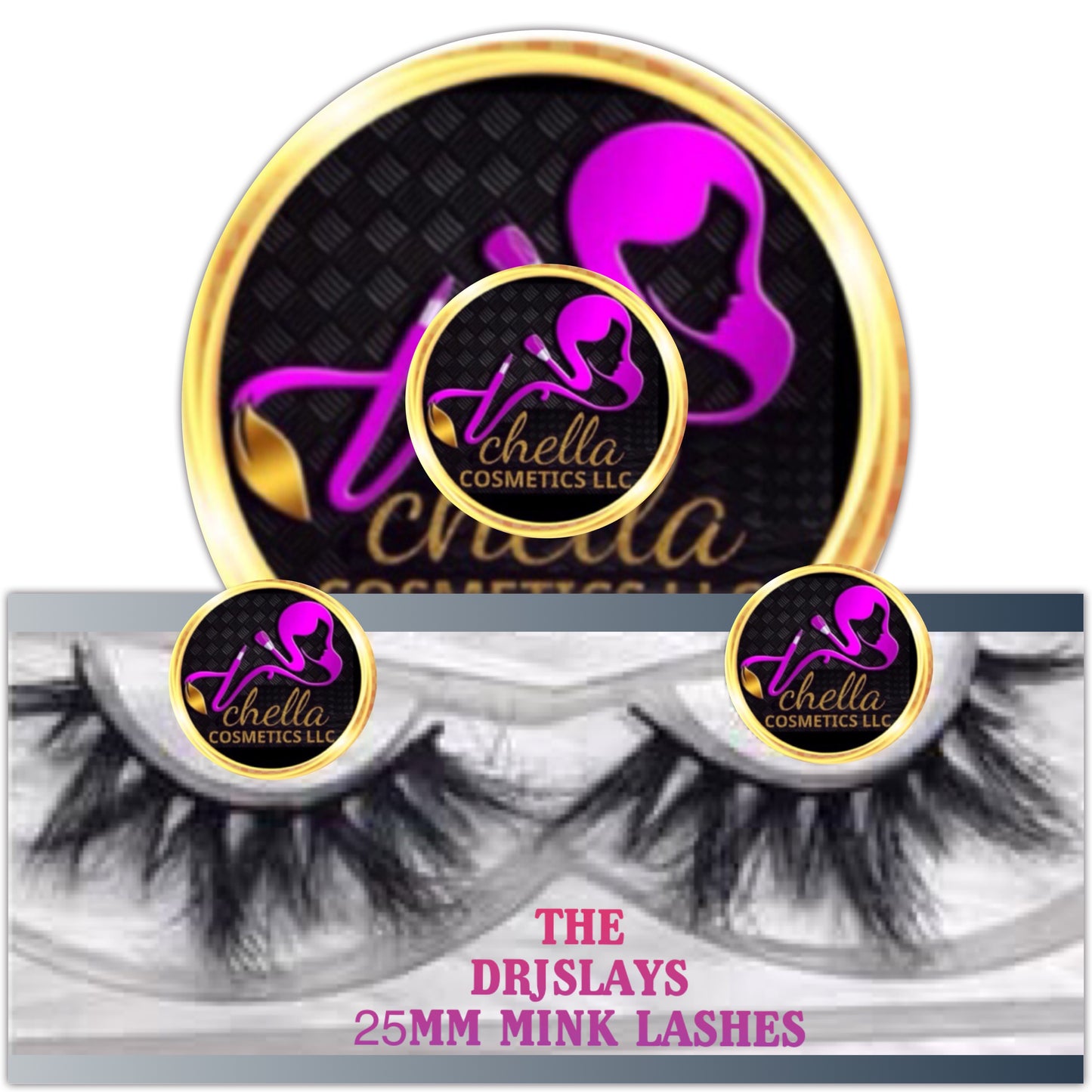 MELANIN MINK LASHES (25mm)