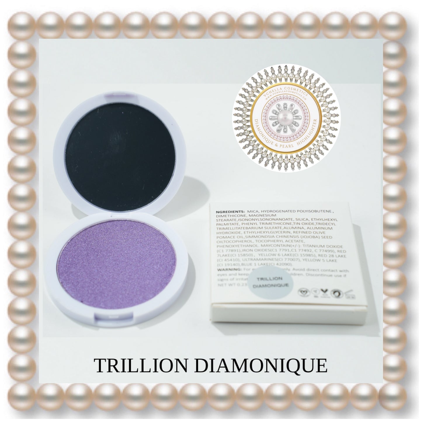 DIAMONIQUE & PEARL  COMPACT HIGHLIGHTERS