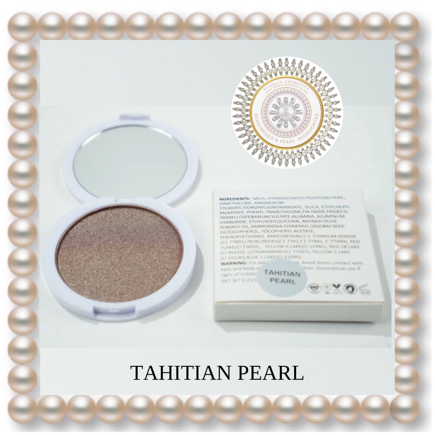 DIAMONIQUE & PEARL  COMPACT HIGHLIGHTERS