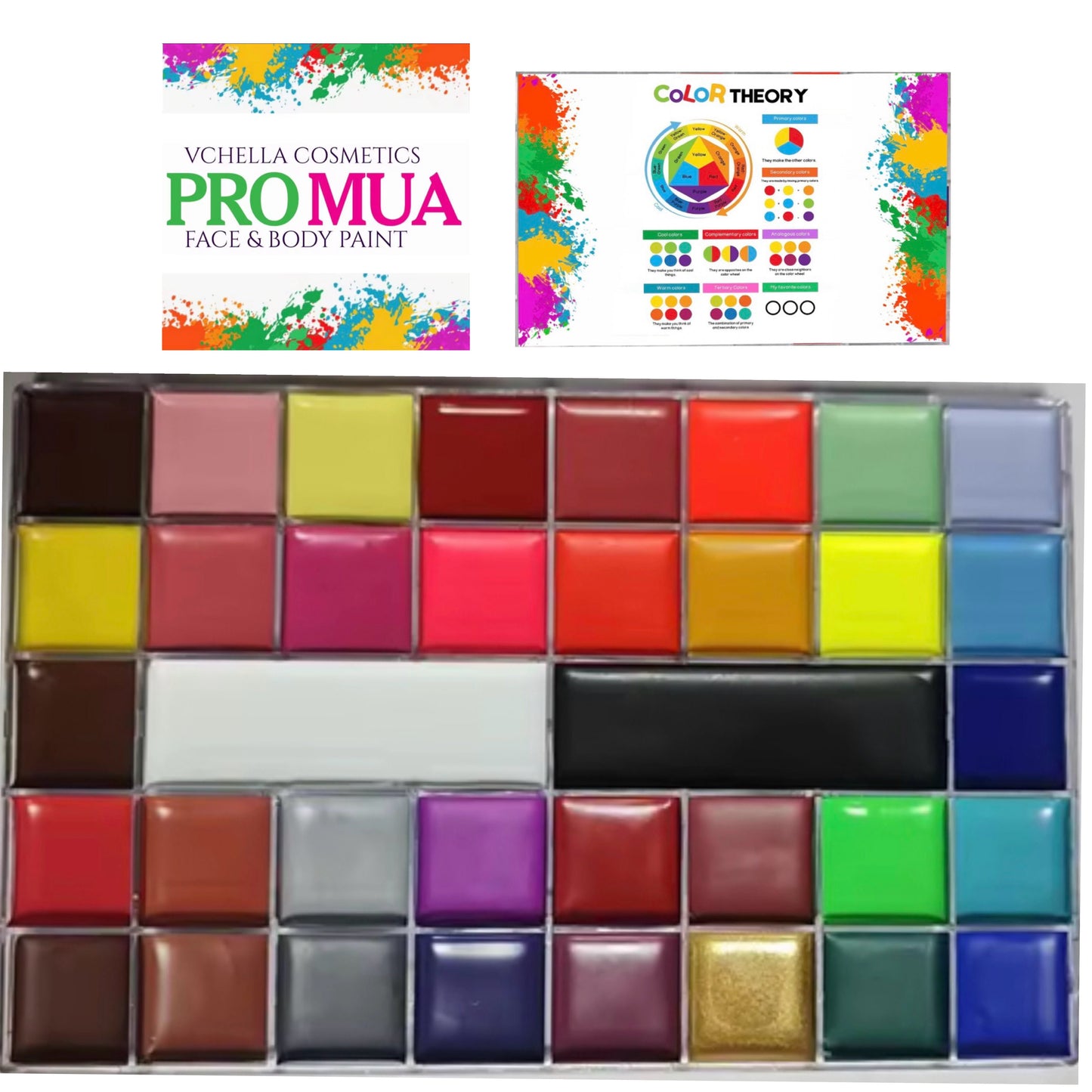 PRO MUA FACE & BODY PAINT PALLET
