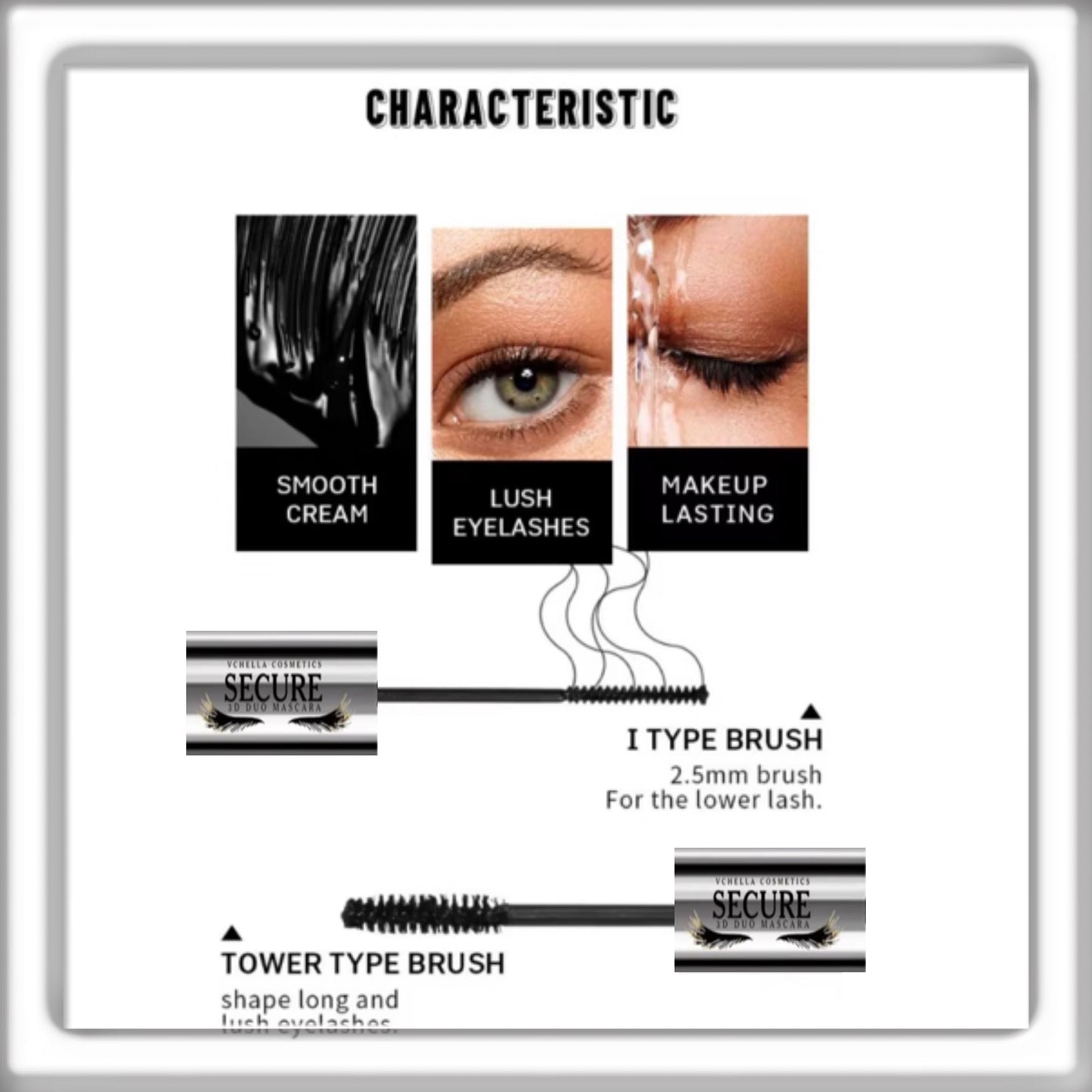 SECURE 3D DUO MASCARA