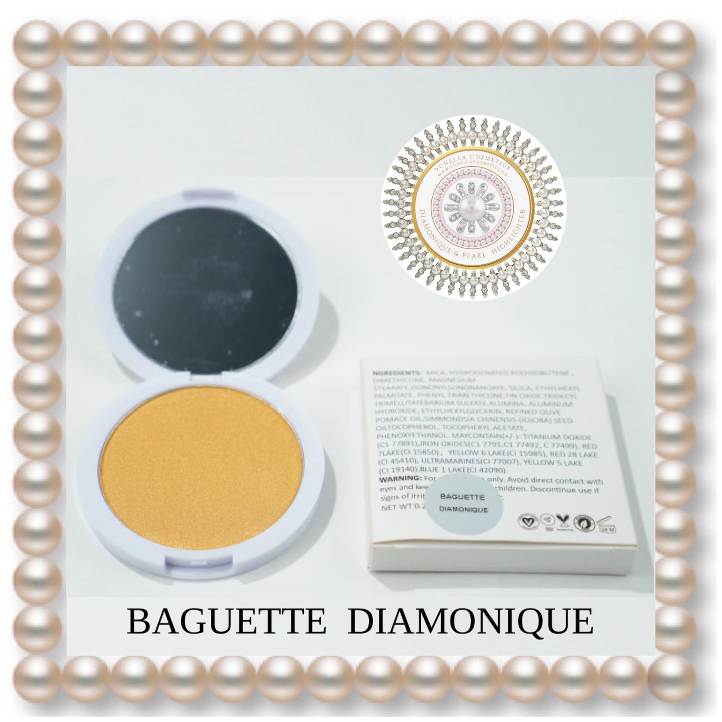 DIAMONIQUE & PEARL  COMPACT HIGHLIGHTERS