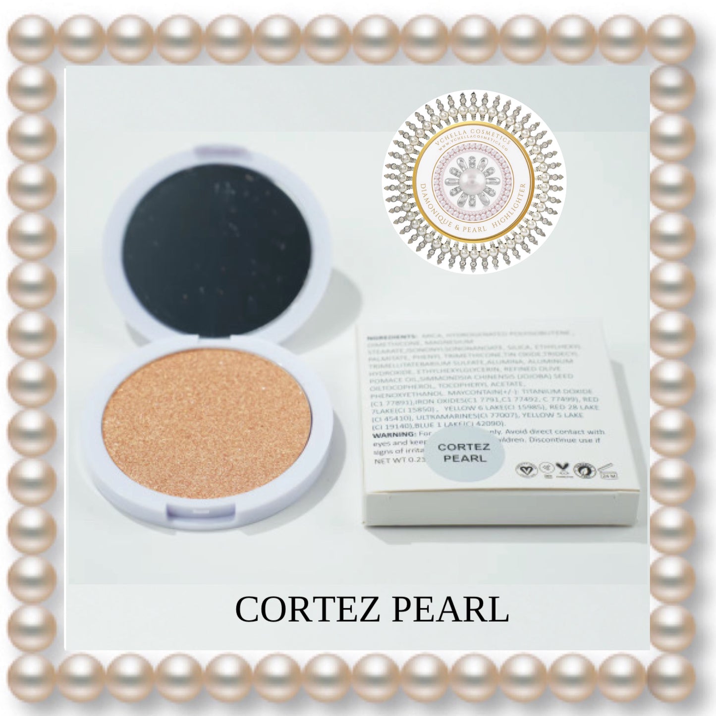 DIAMONIQUE & PEARL  COMPACT HIGHLIGHTERS