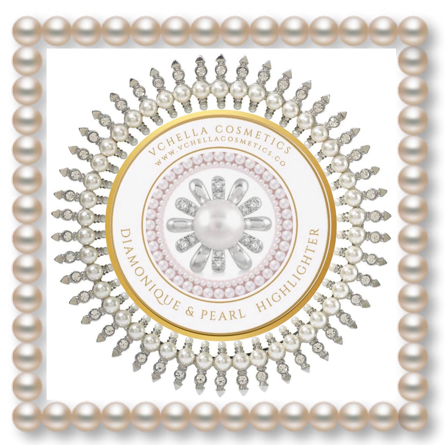 DIAMONIQUE & PEARL  COMPACT HIGHLIGHTERS