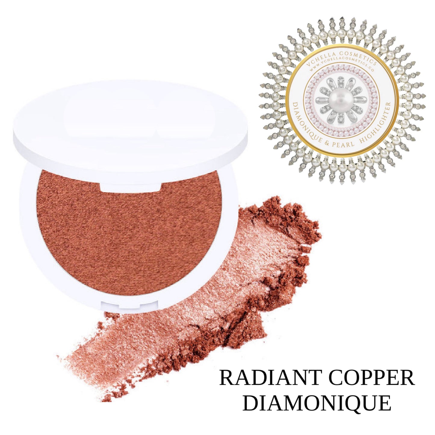 DIAMONIQUE & PEARL  COMPACT HIGHLIGHTERS