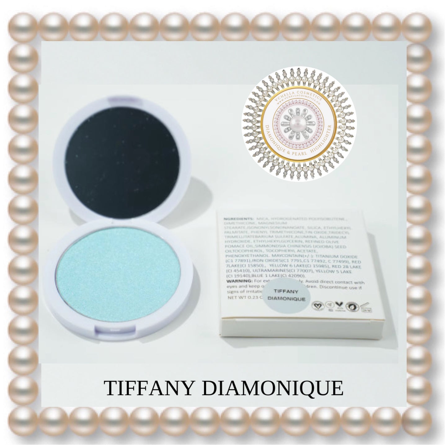 DIAMONIQUE & PEARL  COMPACT HIGHLIGHTERS