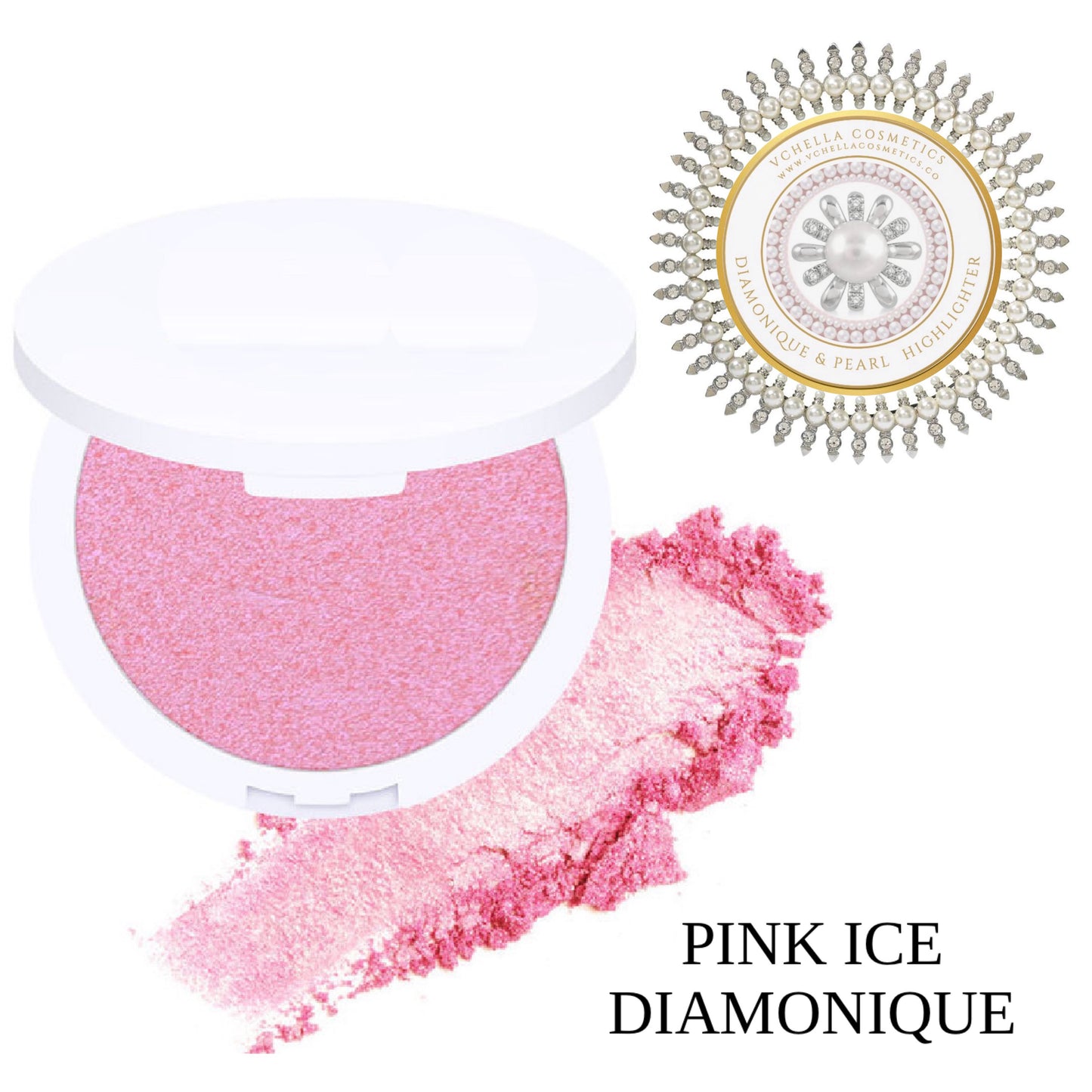 DIAMONIQUE & PEARL  COMPACT HIGHLIGHTERS