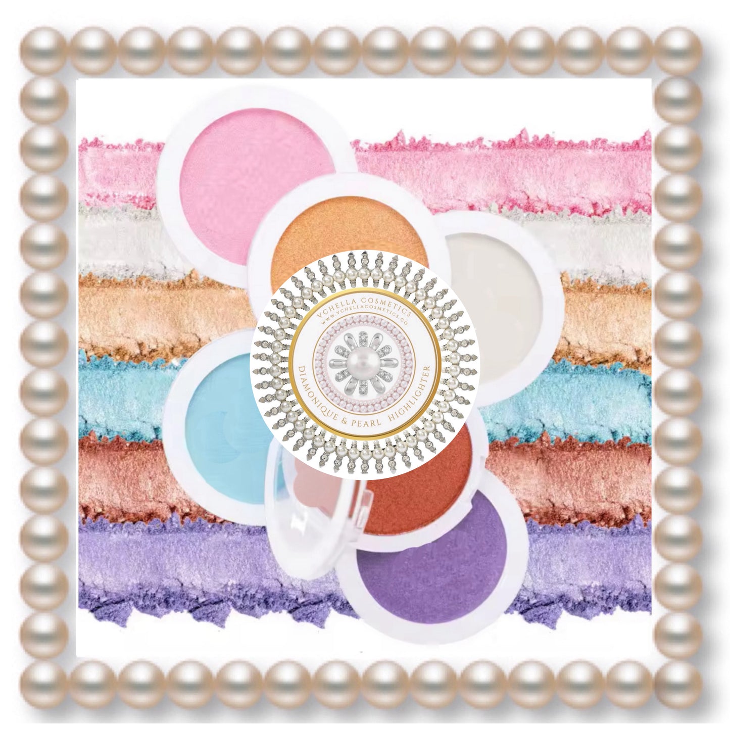 DIAMONIQUE & PEARL  COMPACT HIGHLIGHTERS