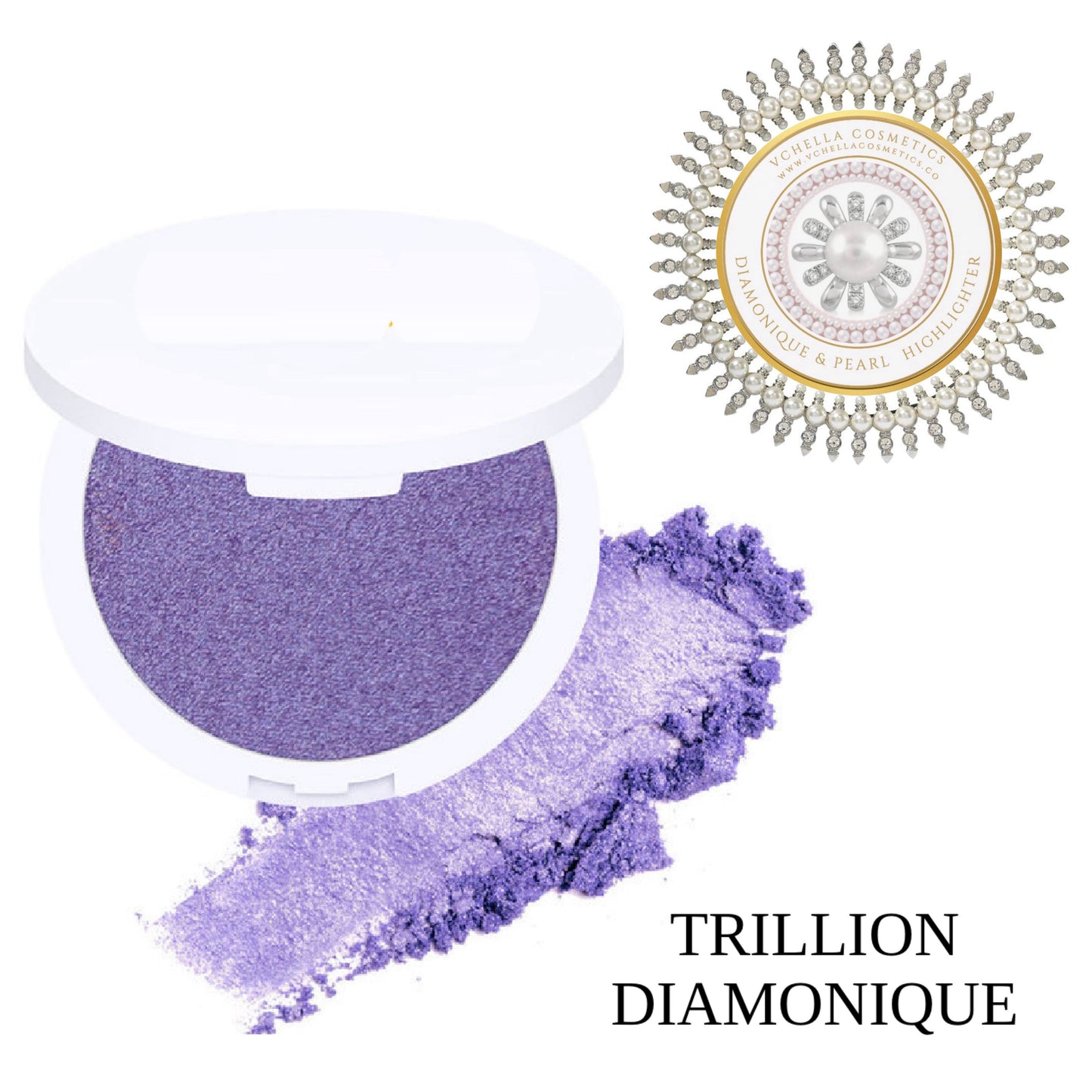 DIAMONIQUE & PEARL  COMPACT HIGHLIGHTERS