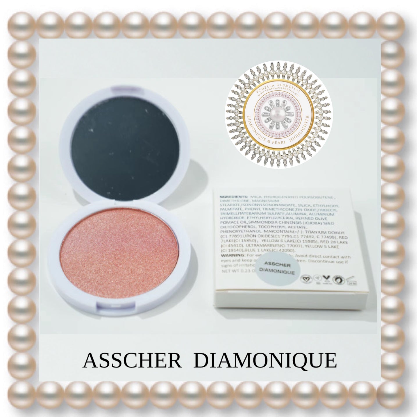 DIAMONIQUE & PEARL  COMPACT HIGHLIGHTERS