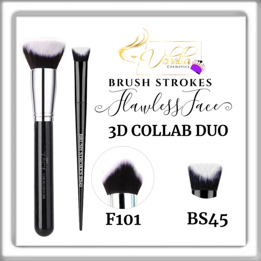 BRUSH STROKES FLAWLESS FACE 3D COLLAB DUO