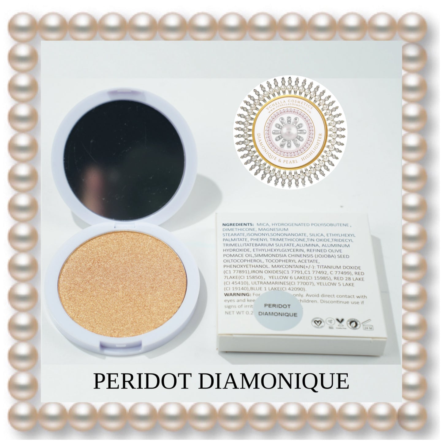 DIAMONIQUE & PEARL  COMPACT HIGHLIGHTERS