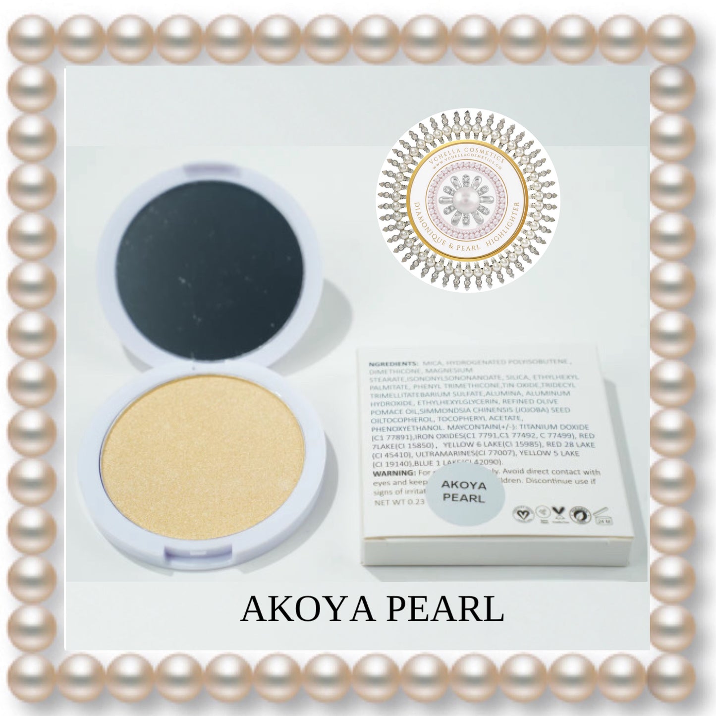 DIAMONIQUE & PEARL  COMPACT HIGHLIGHTERS