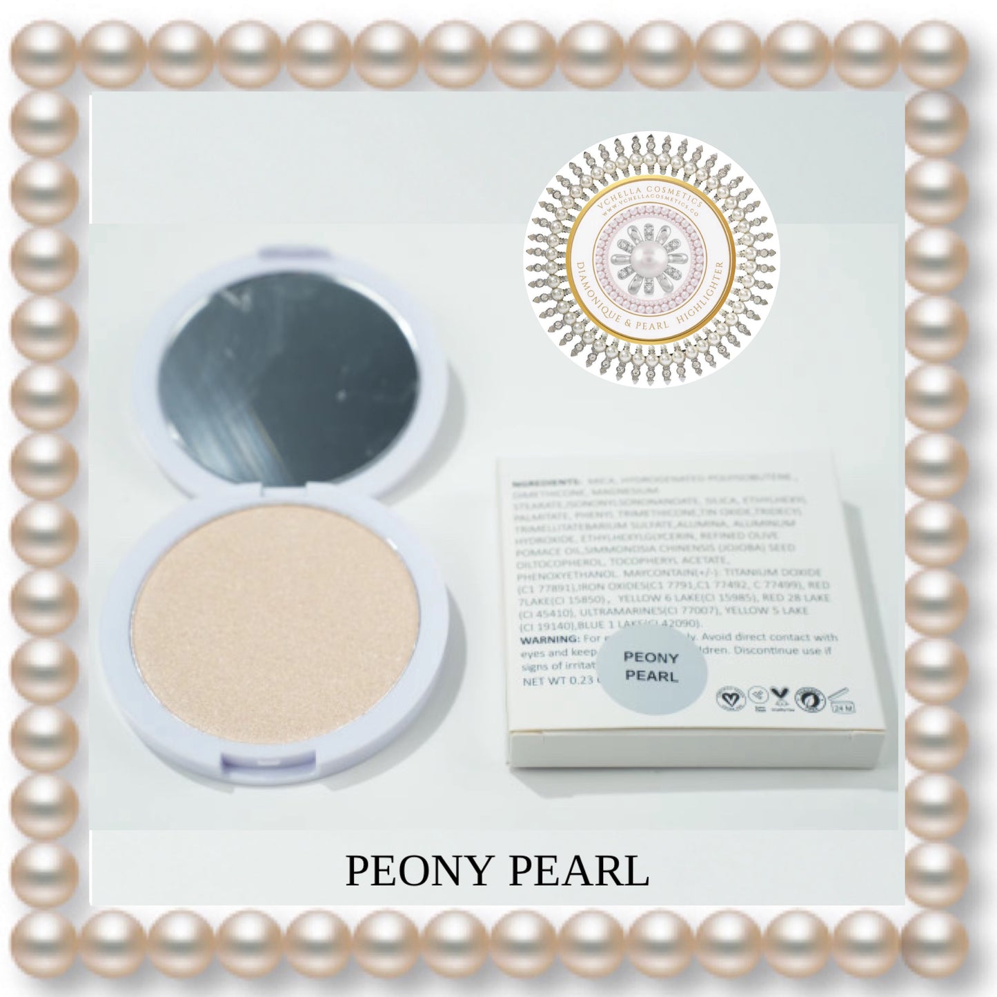 DIAMONIQUE & PEARL  COMPACT HIGHLIGHTERS