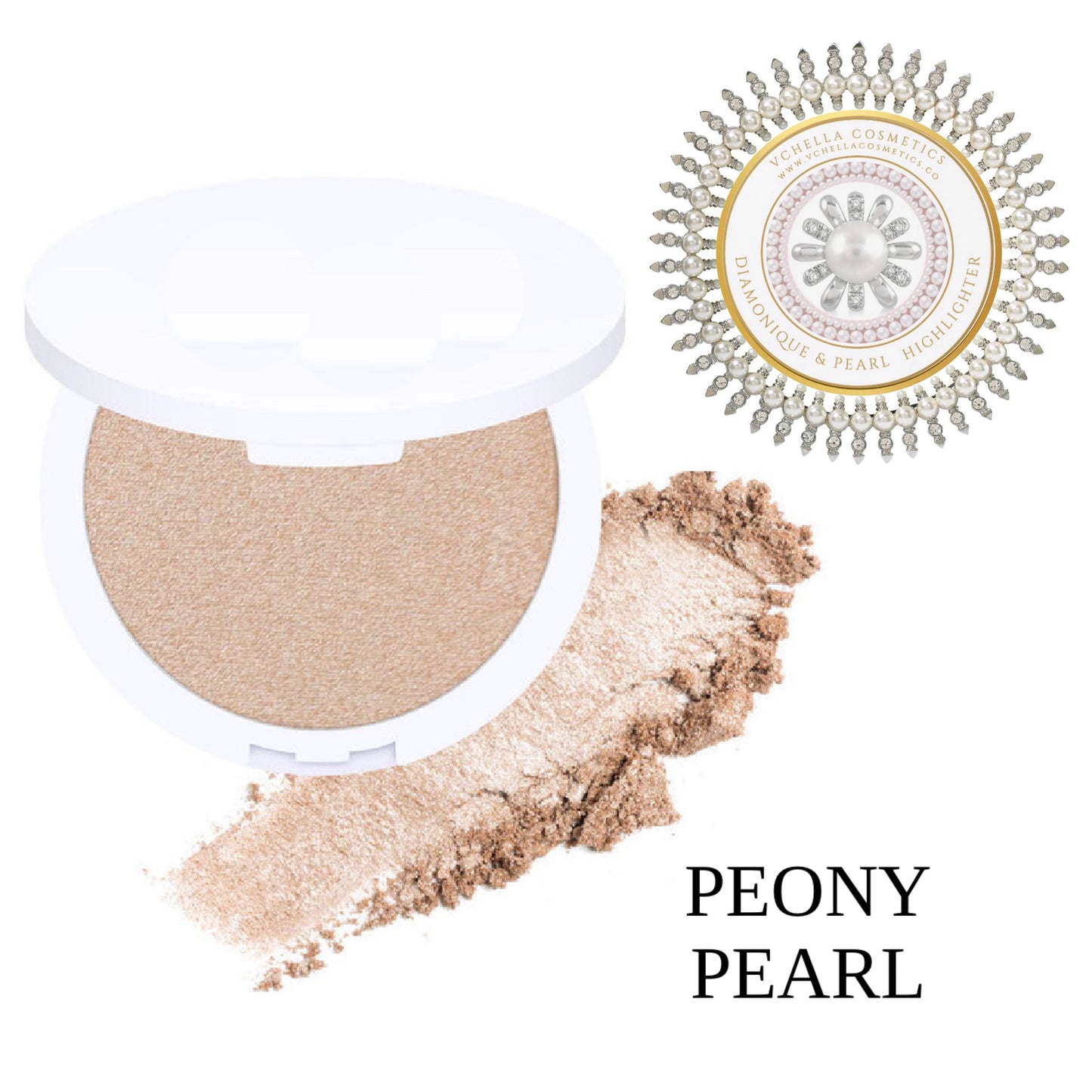 DIAMONIQUE & PEARL  COMPACT HIGHLIGHTERS
