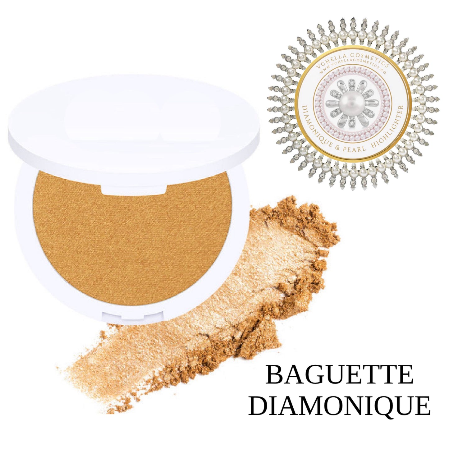DIAMONIQUE & PEARL  COMPACT HIGHLIGHTERS