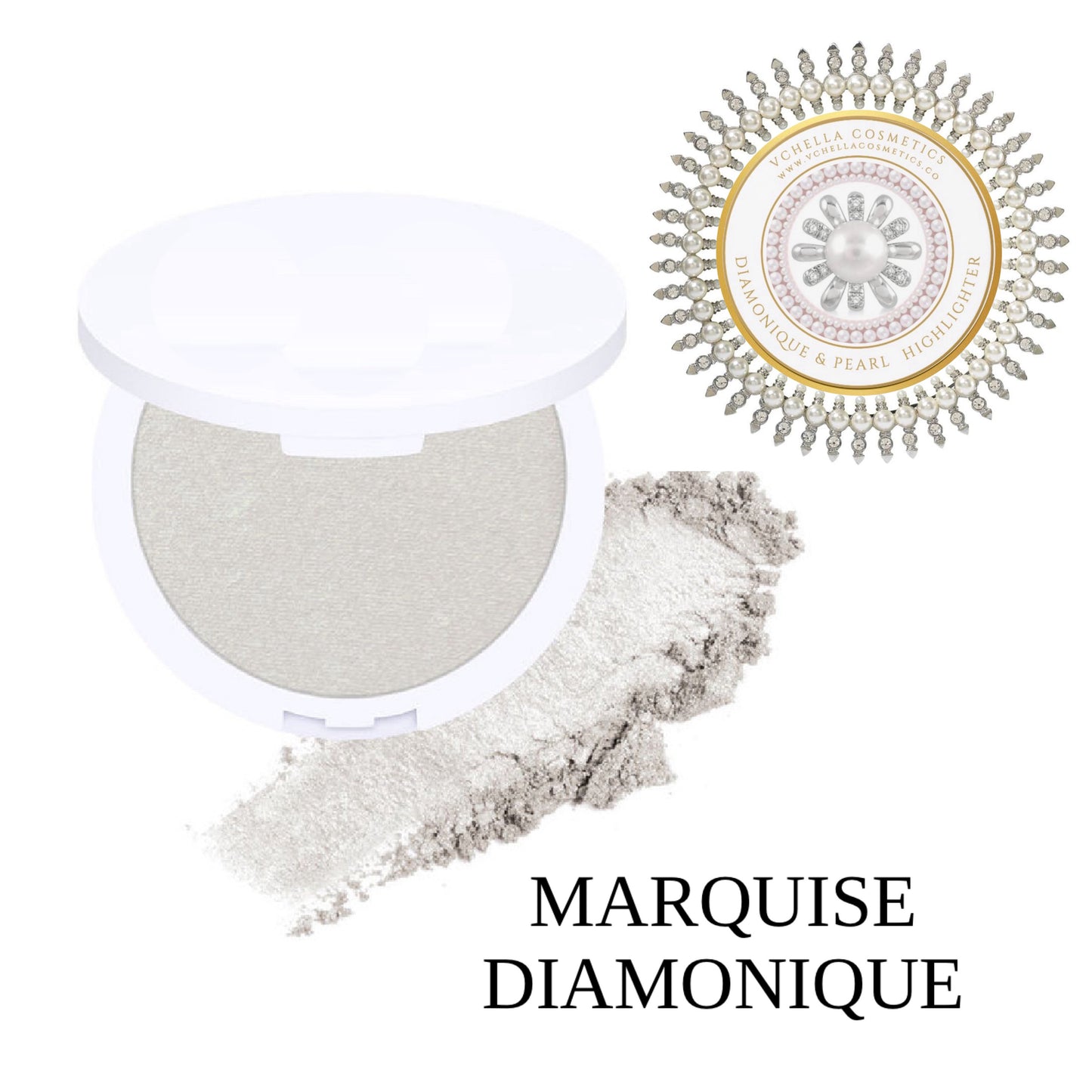 DIAMONIQUE & PEARL  COMPACT HIGHLIGHTERS