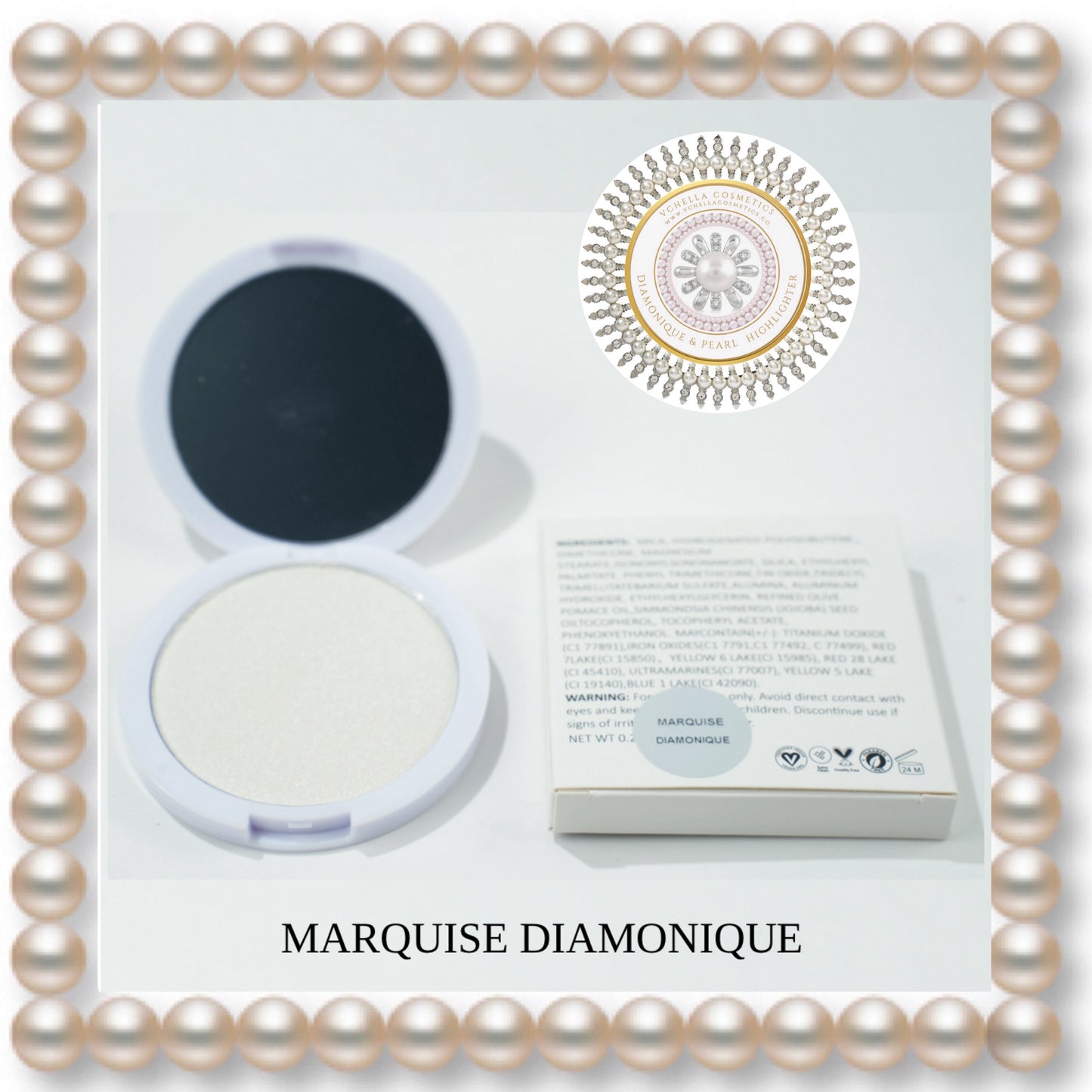 DIAMONIQUE & PEARL  COMPACT HIGHLIGHTERS