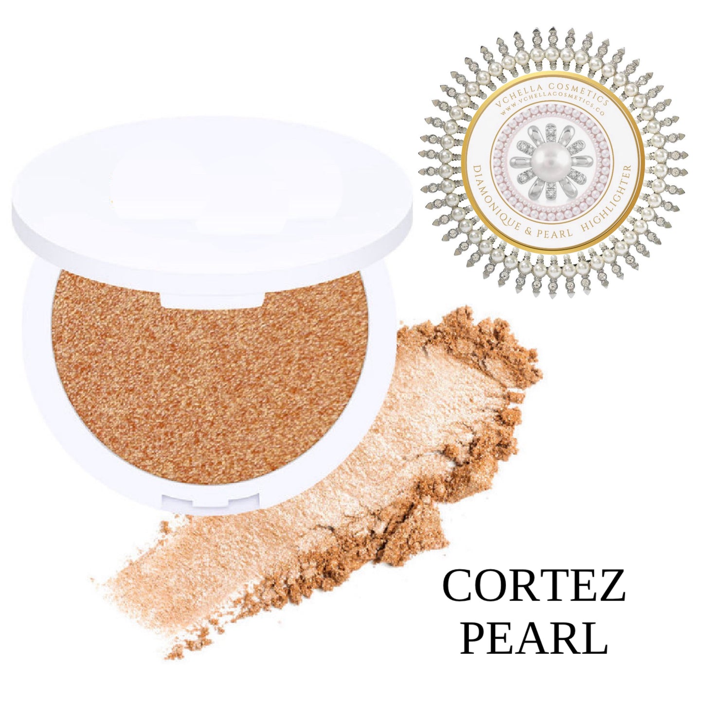 DIAMONIQUE & PEARL  COMPACT HIGHLIGHTERS