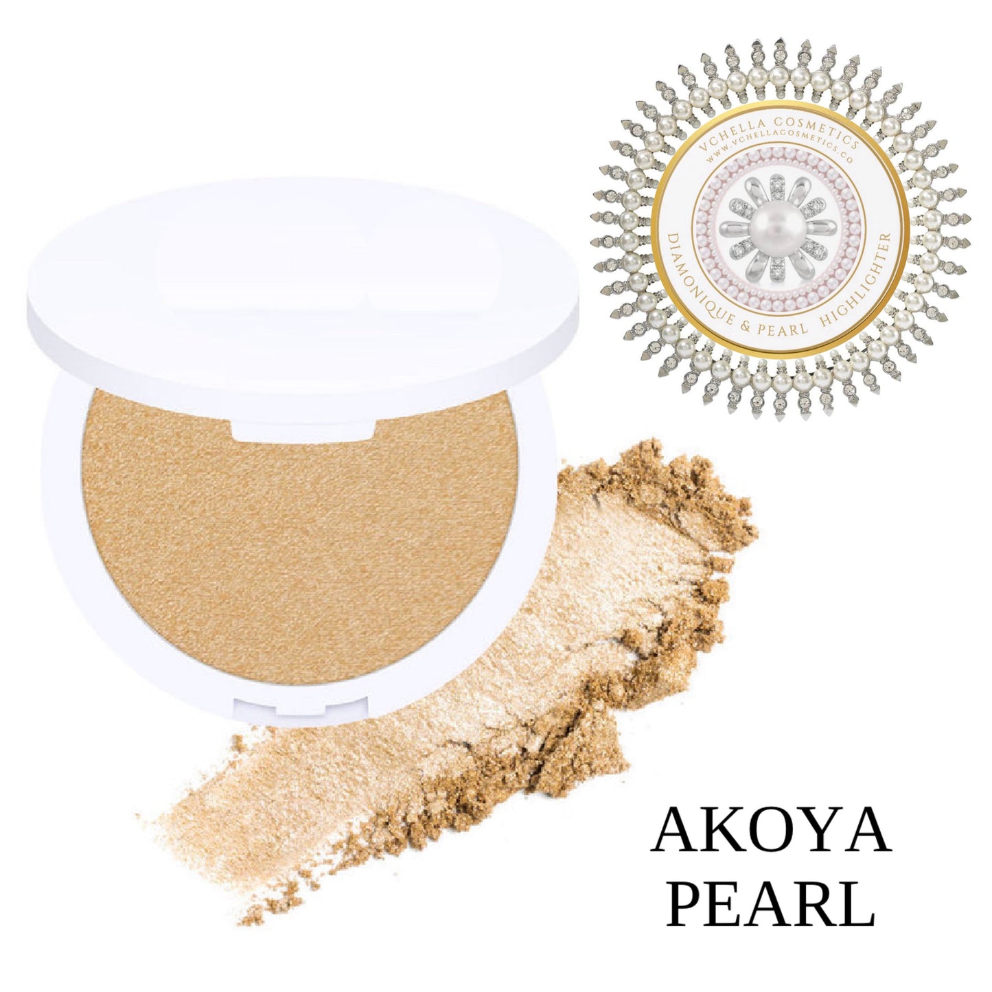 DIAMONIQUE & PEARL  COMPACT HIGHLIGHTERS