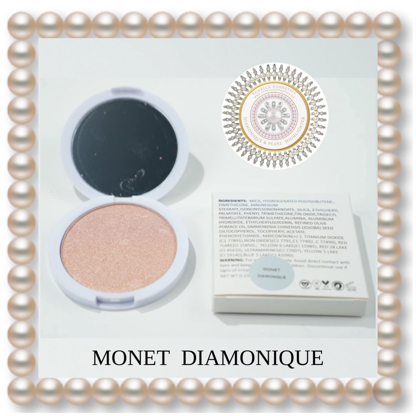 DIAMONIQUE & PEARL  COMPACT HIGHLIGHTERS