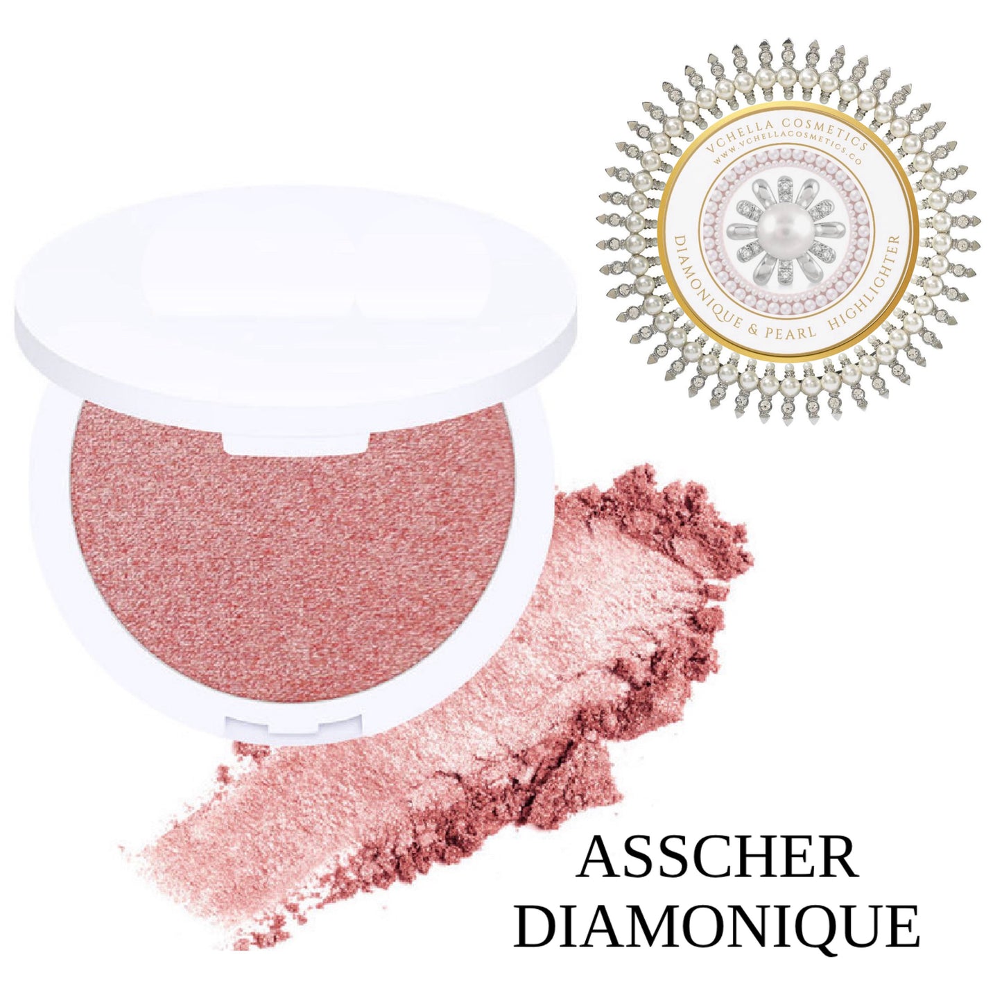 DIAMONIQUE & PEARL  COMPACT HIGHLIGHTERS