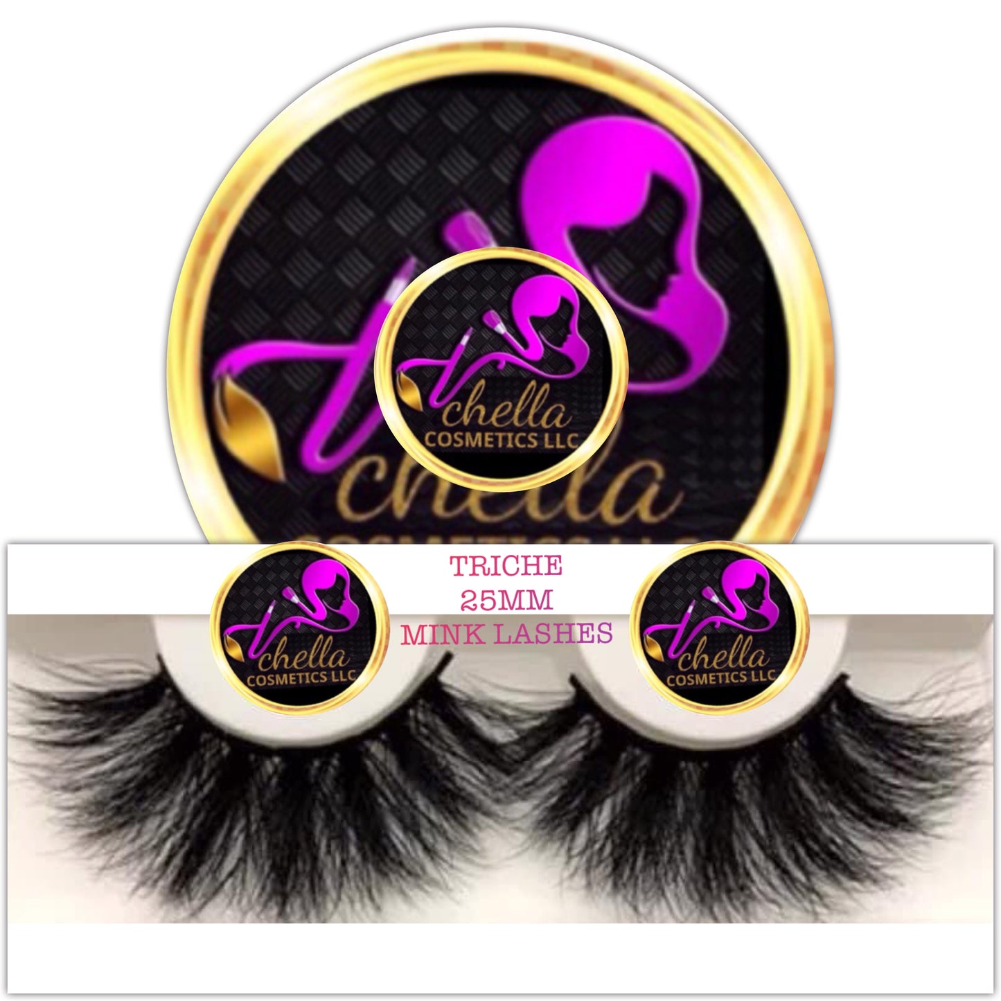 MELANIN MINK LASHES (25mm)